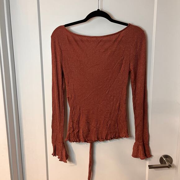Free People Intimately Free Cut Out Knit Top Size Small - Picture 4 of 9